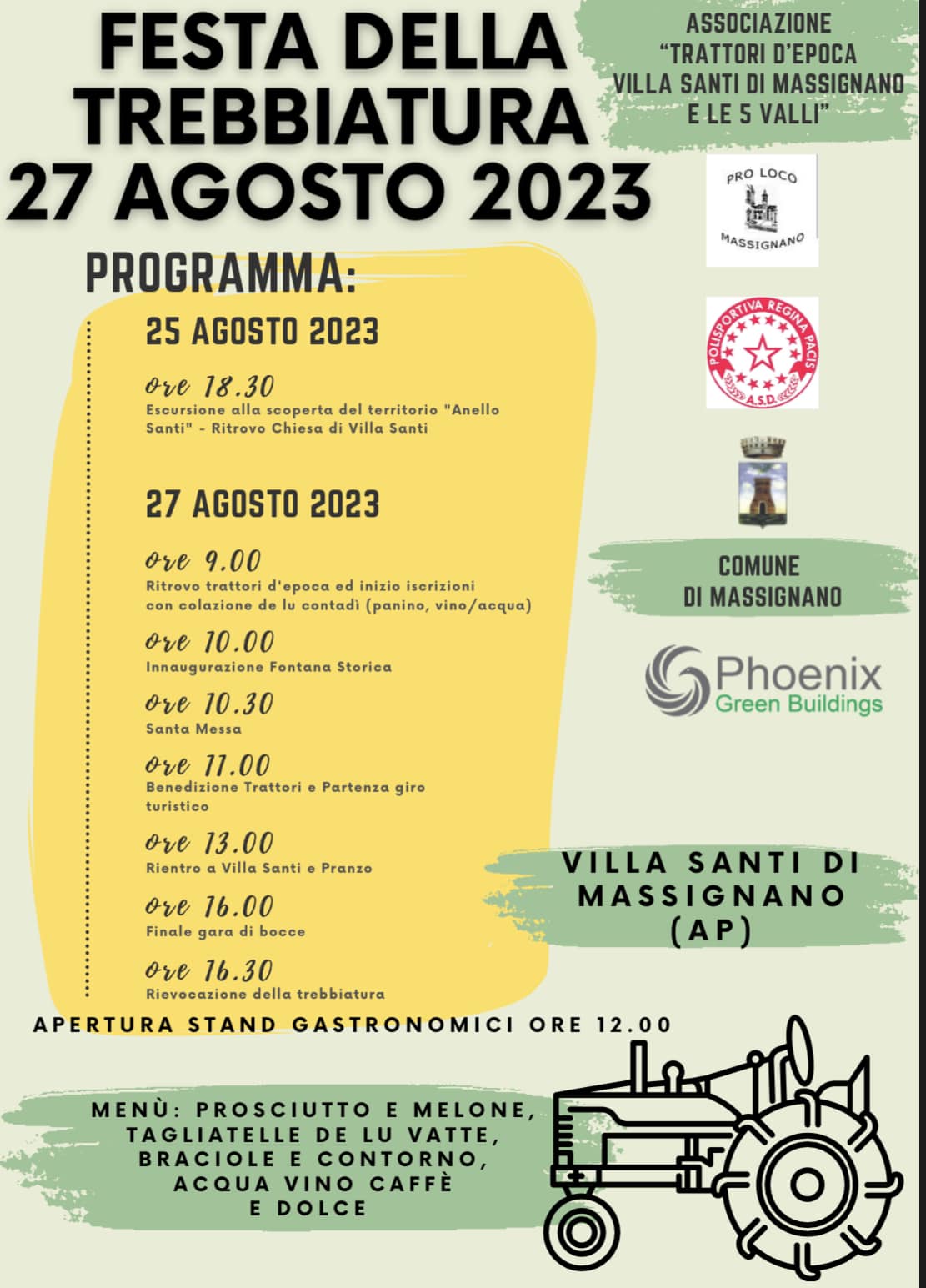 Festa della Trebbiatura - Villa Santi di Massignano