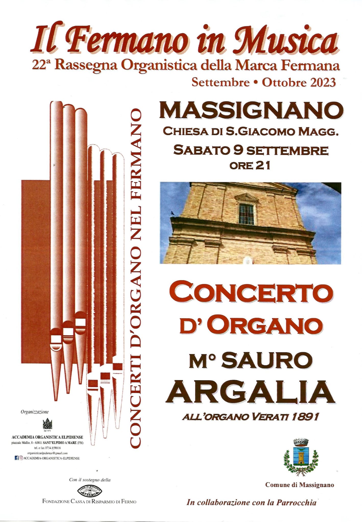 Concerto d'Organo Verati 1891 - Massignano